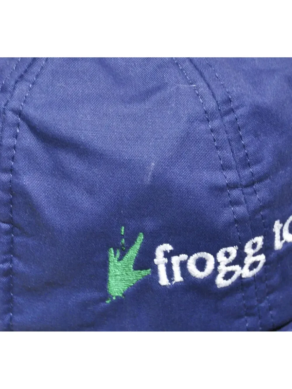 Vintage Frogg Toggs Rain Blue Strap Hat Cap